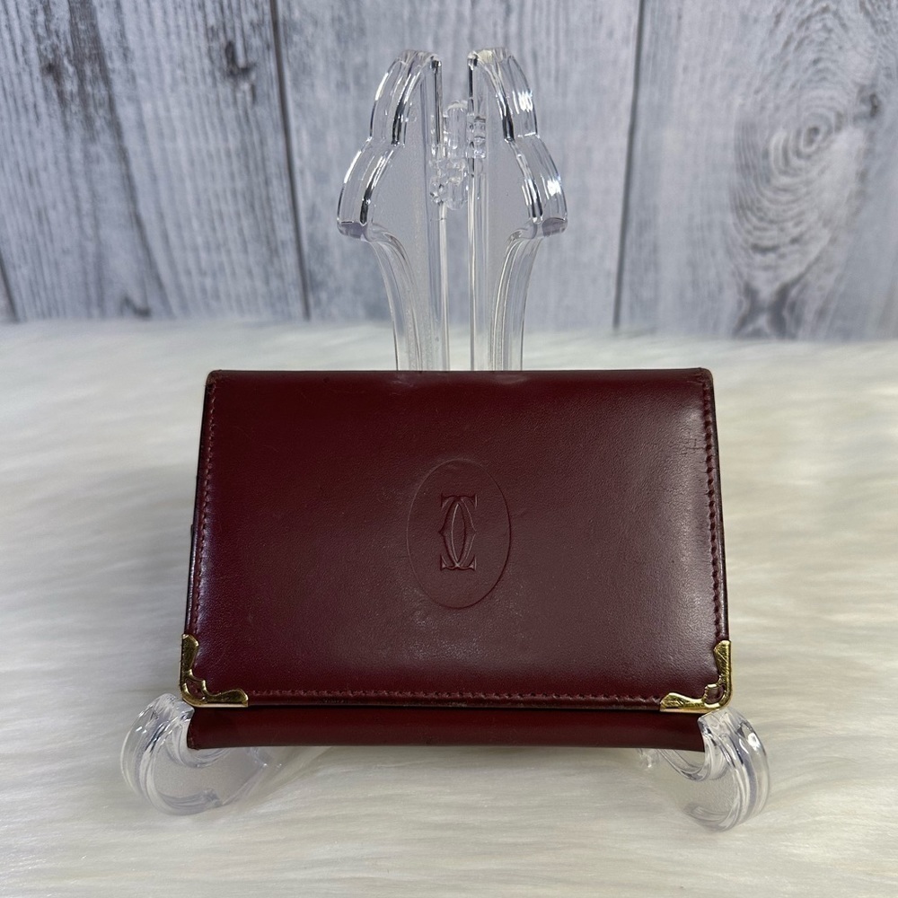 CARTIER vintage bifold card holder